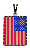 Click here for an enlarged view of the American Flag Pendant
